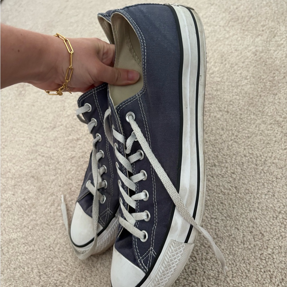 Used Converse Men's Grey Low-Top Sneakers Sz 13 - Picture 2 of 8